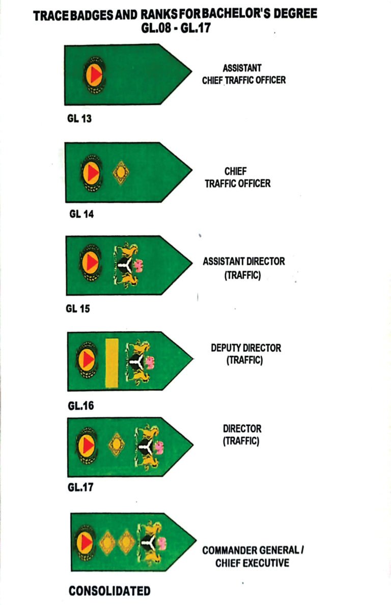 Trace Badges & Ranks For Bachelors Degree Gl 08-Gl 17 Officer's Cadre 2
