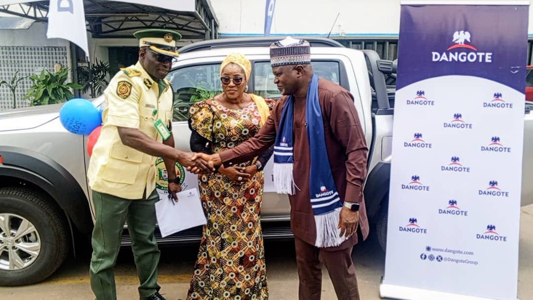 Donation Patrol car by Dangote